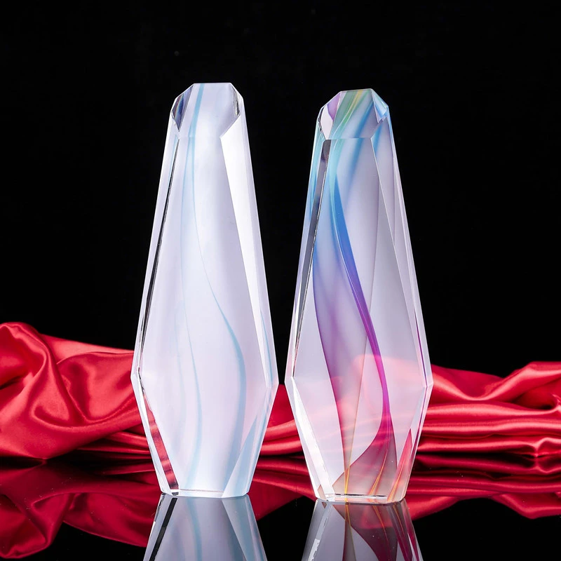 Rangli Swirl Crystal mukofoti kubogi